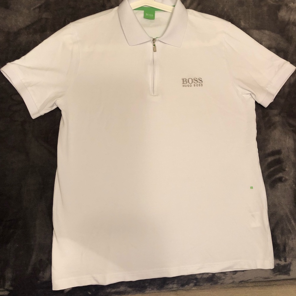 Preloved Hugo Boss White Polo Shirt